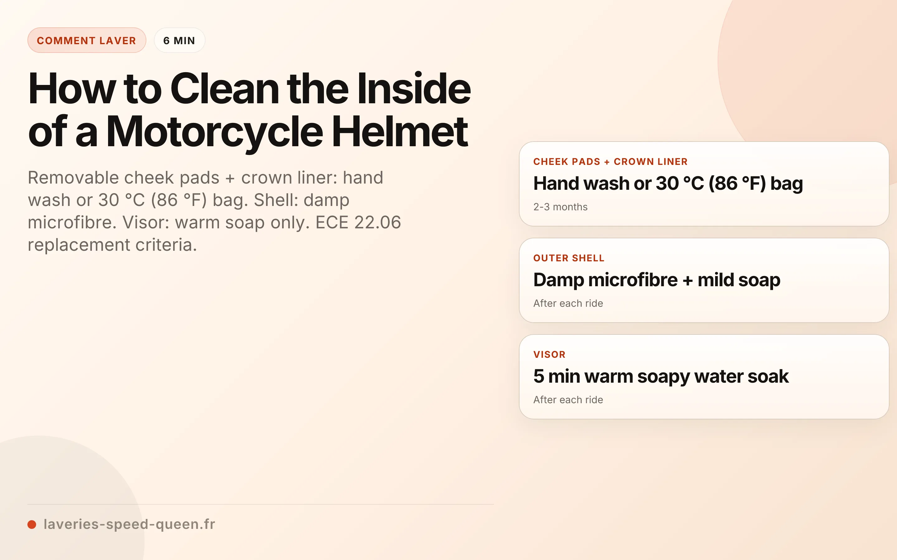 How to Clean the Inside of a Motorcycle Helmet