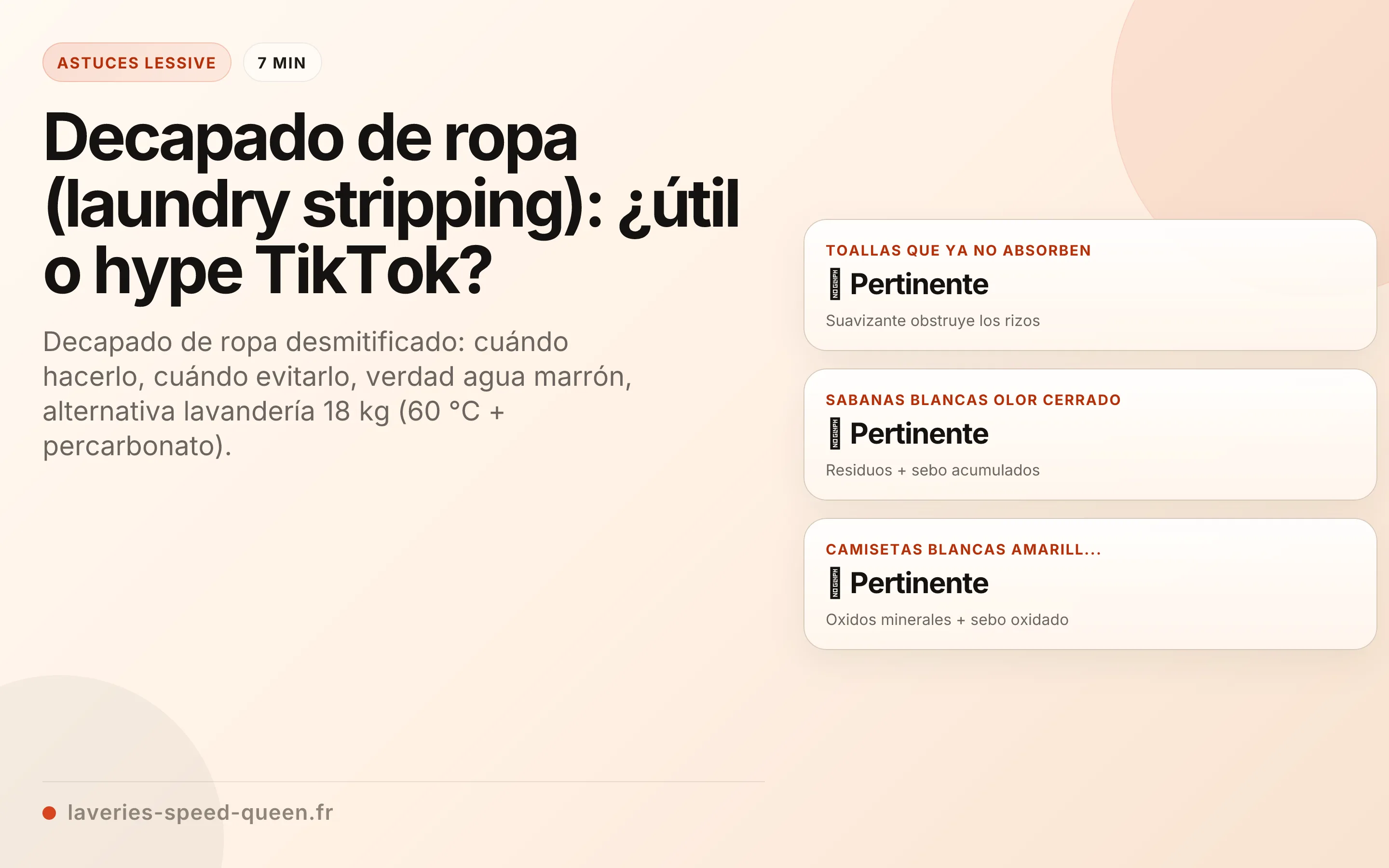 Decapado de ropa (laundry stripping): ¿útil o hype TikTok?