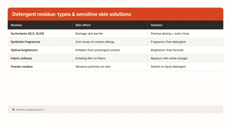 Detergent residue: types & sensitive skin solutions