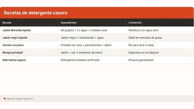 Detergente casero: recetas útiles, límites y riesgos reales