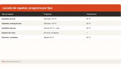 Lavar zapatillas en lavadora: programa y errores (2026)