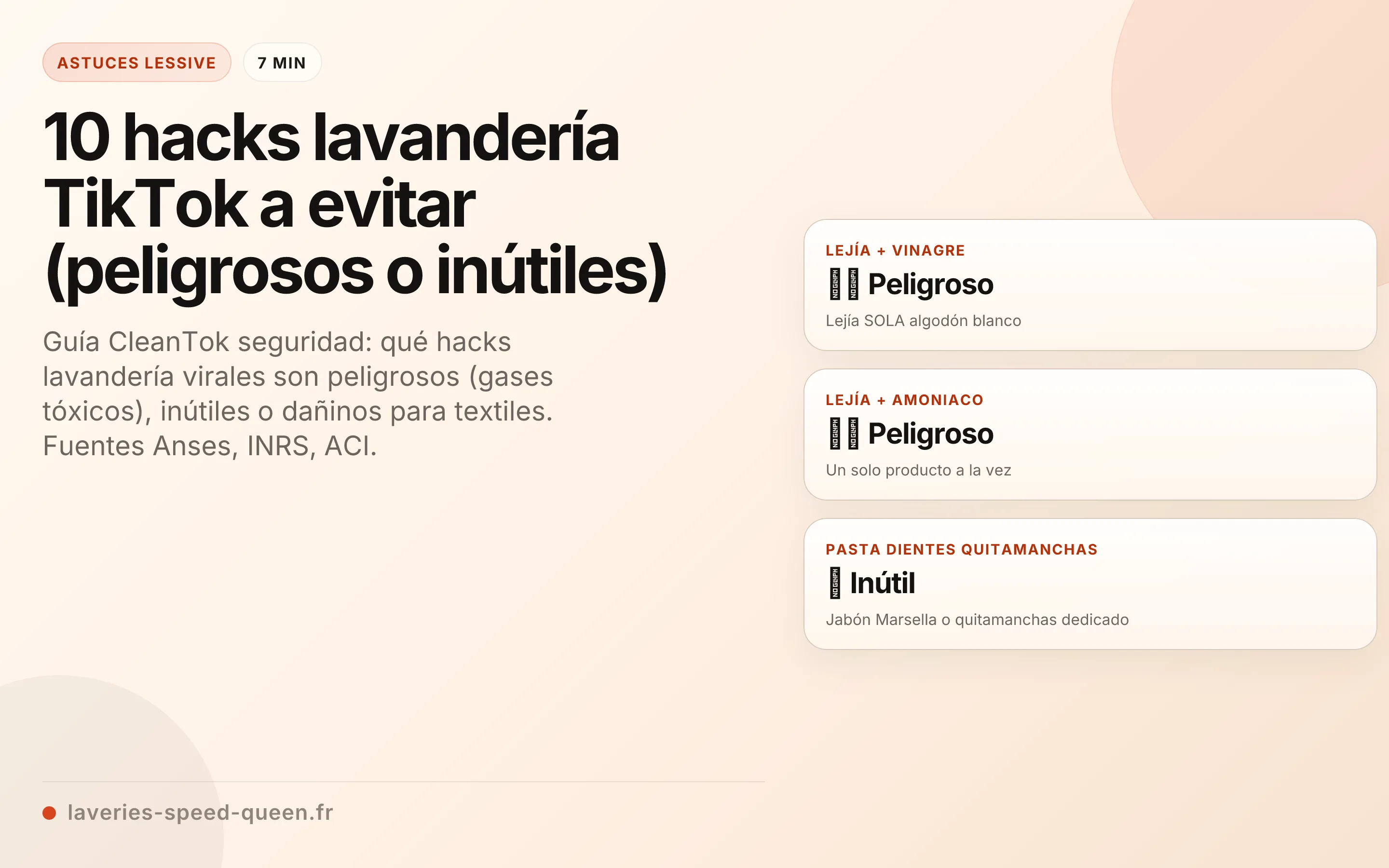 10 hacks lavandería TikTok a evitar (peligrosos o inútiles)