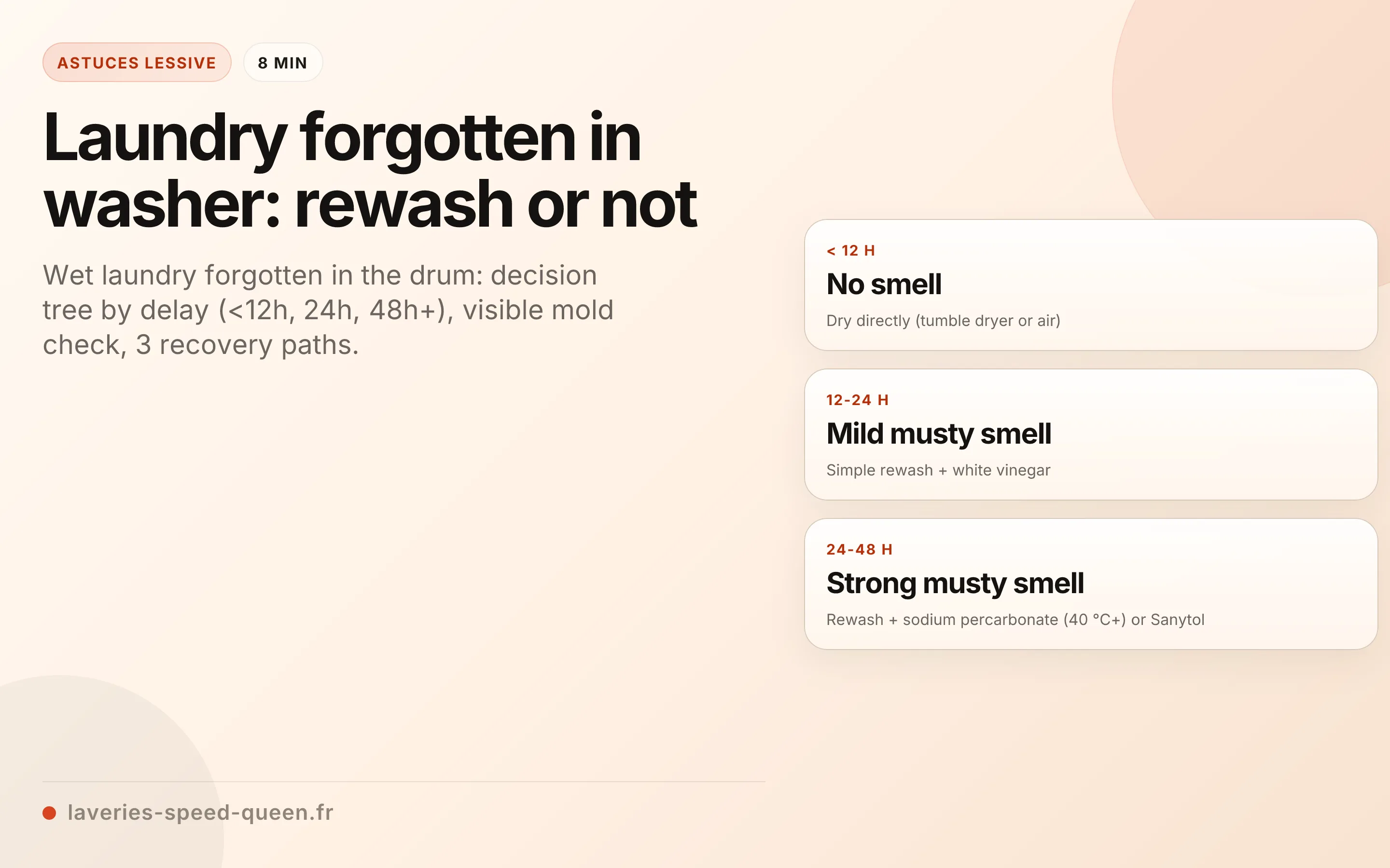 Laundry forgotten in washer: rewash or not