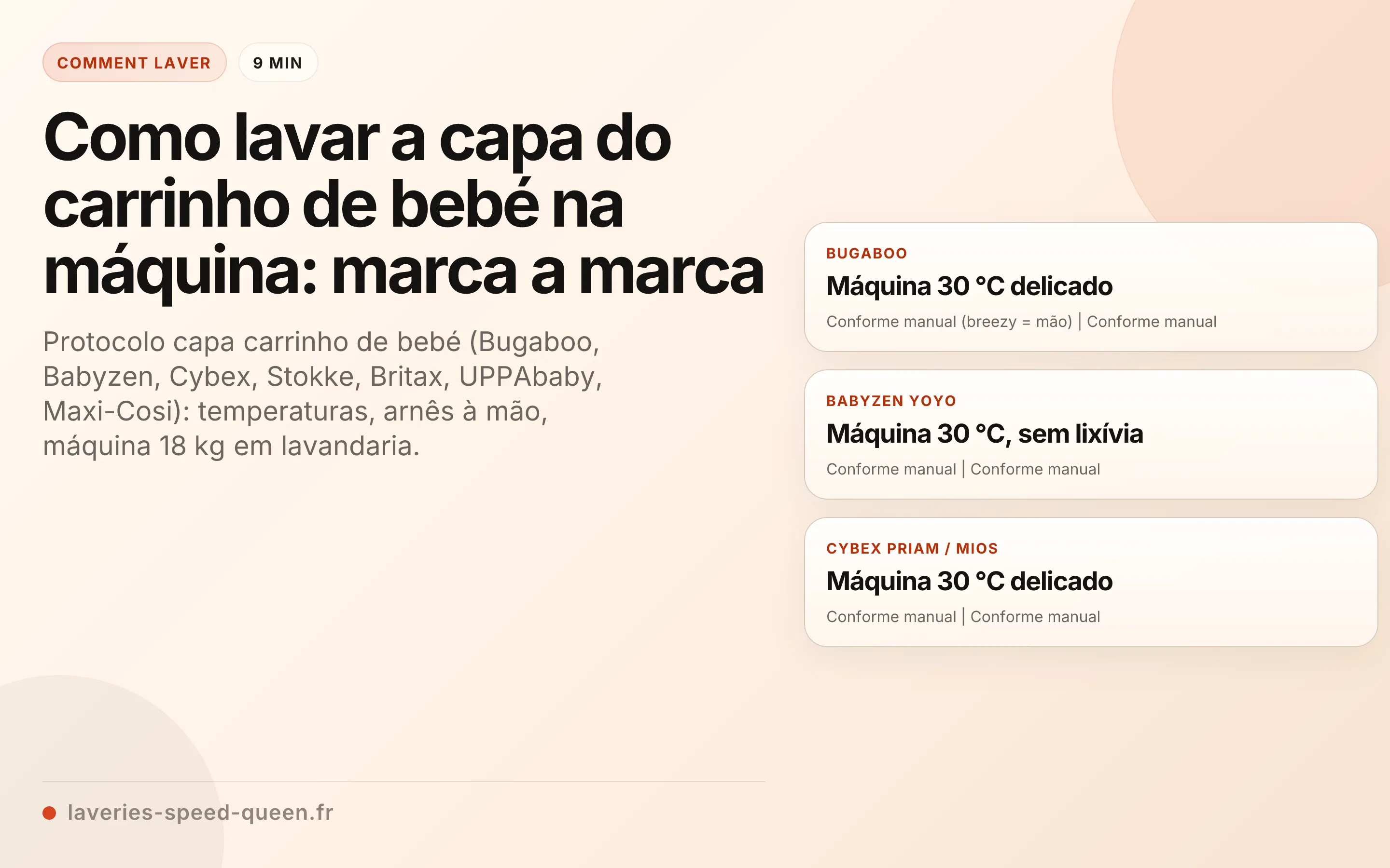 Como lavar a capa do carrinho de bebé na máquina: marca a marca