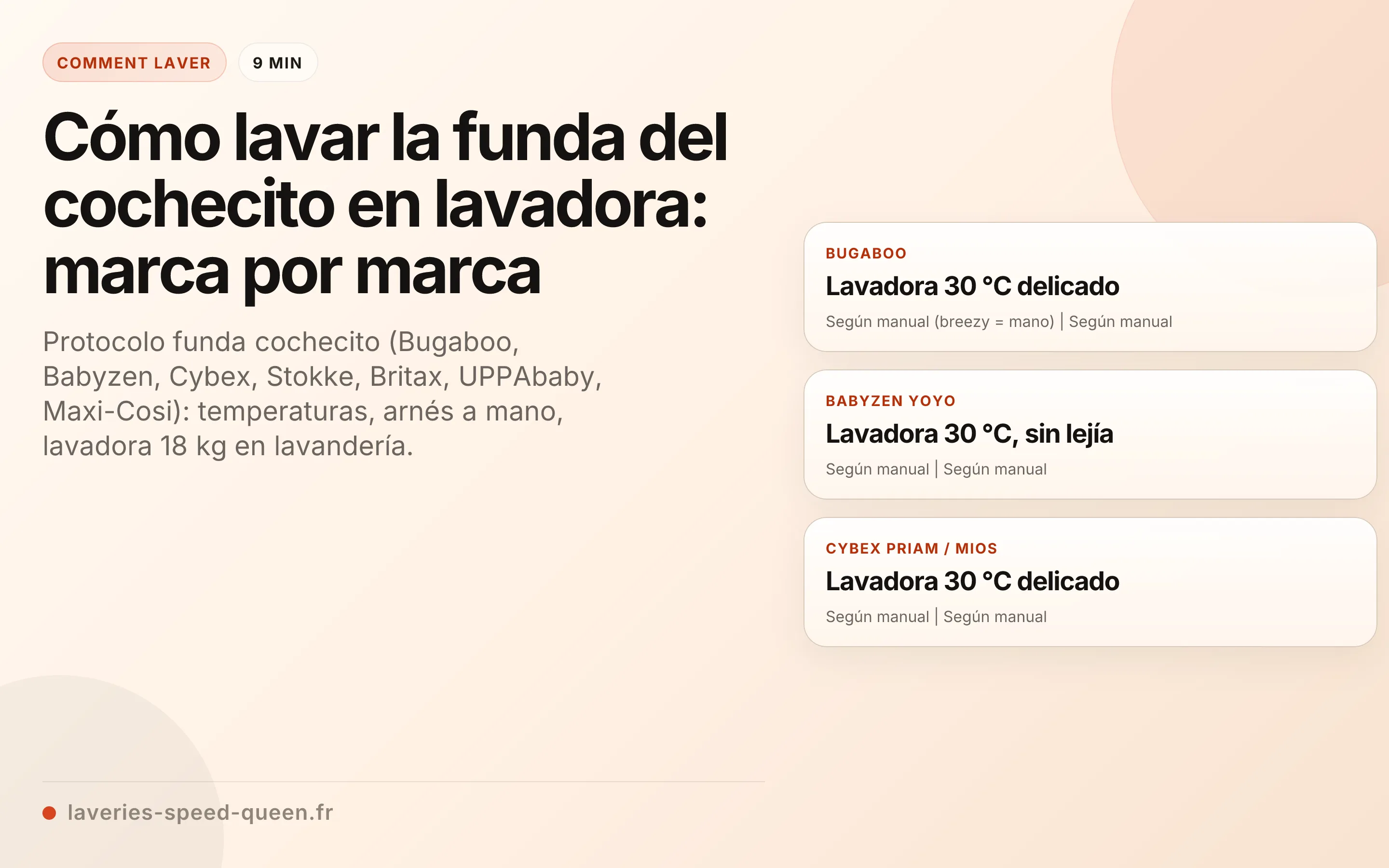 Cómo lavar la funda del cochecito en lavadora: marca por marca