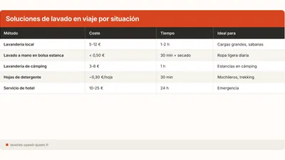 Lavar la ropa en viaje: lavanderia, vanlife y camping