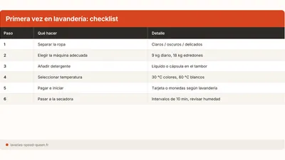 Primera vez en una lavandería: guía paso a paso