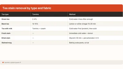 How to Remove a Tea Stain from Fabric and Cups