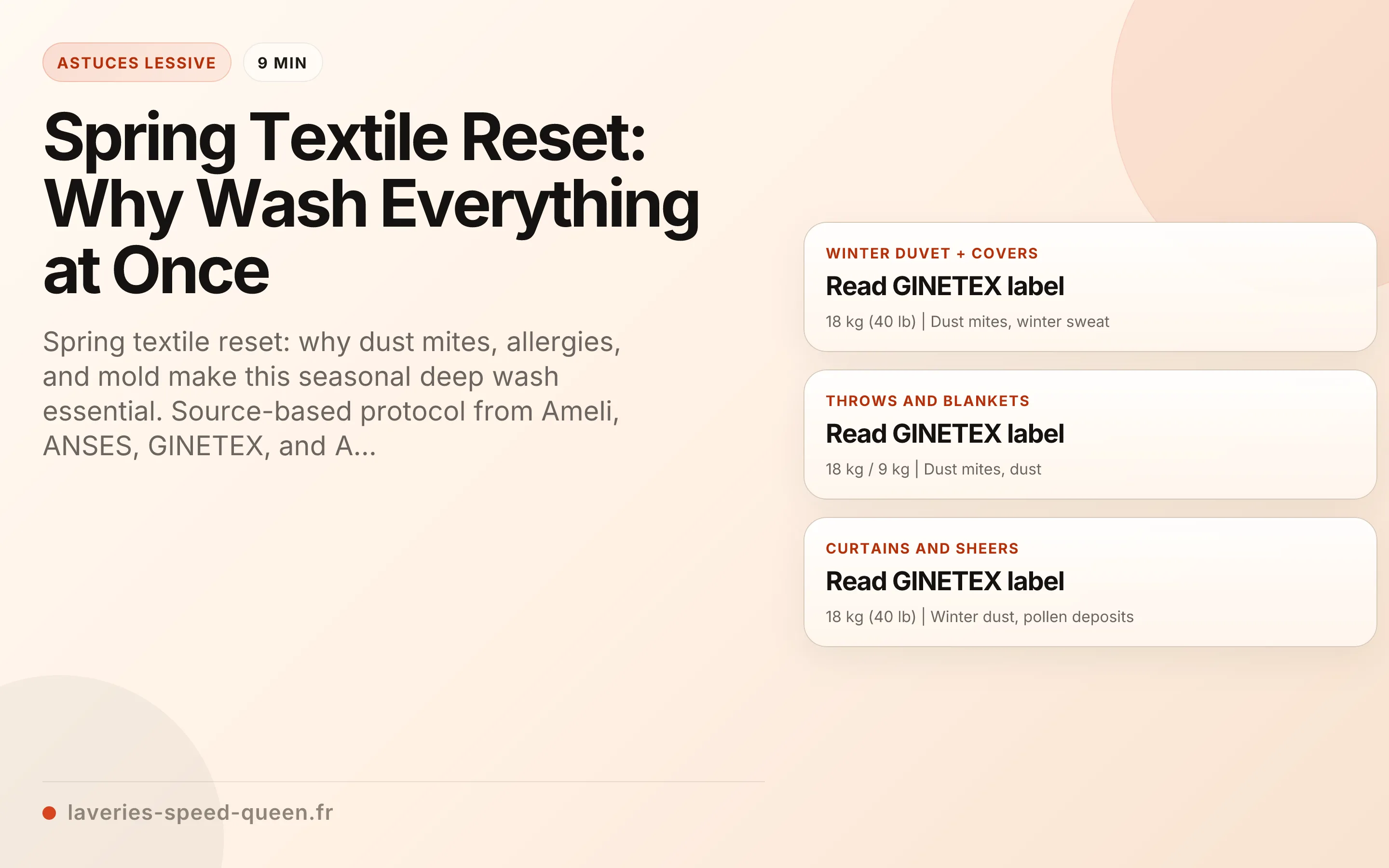 Spring Textile Reset: Why Wash Everything at Once