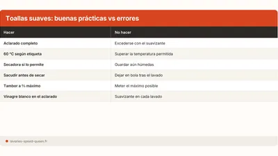 Toallas ásperas: ¿cómo recuperar la suavidad?