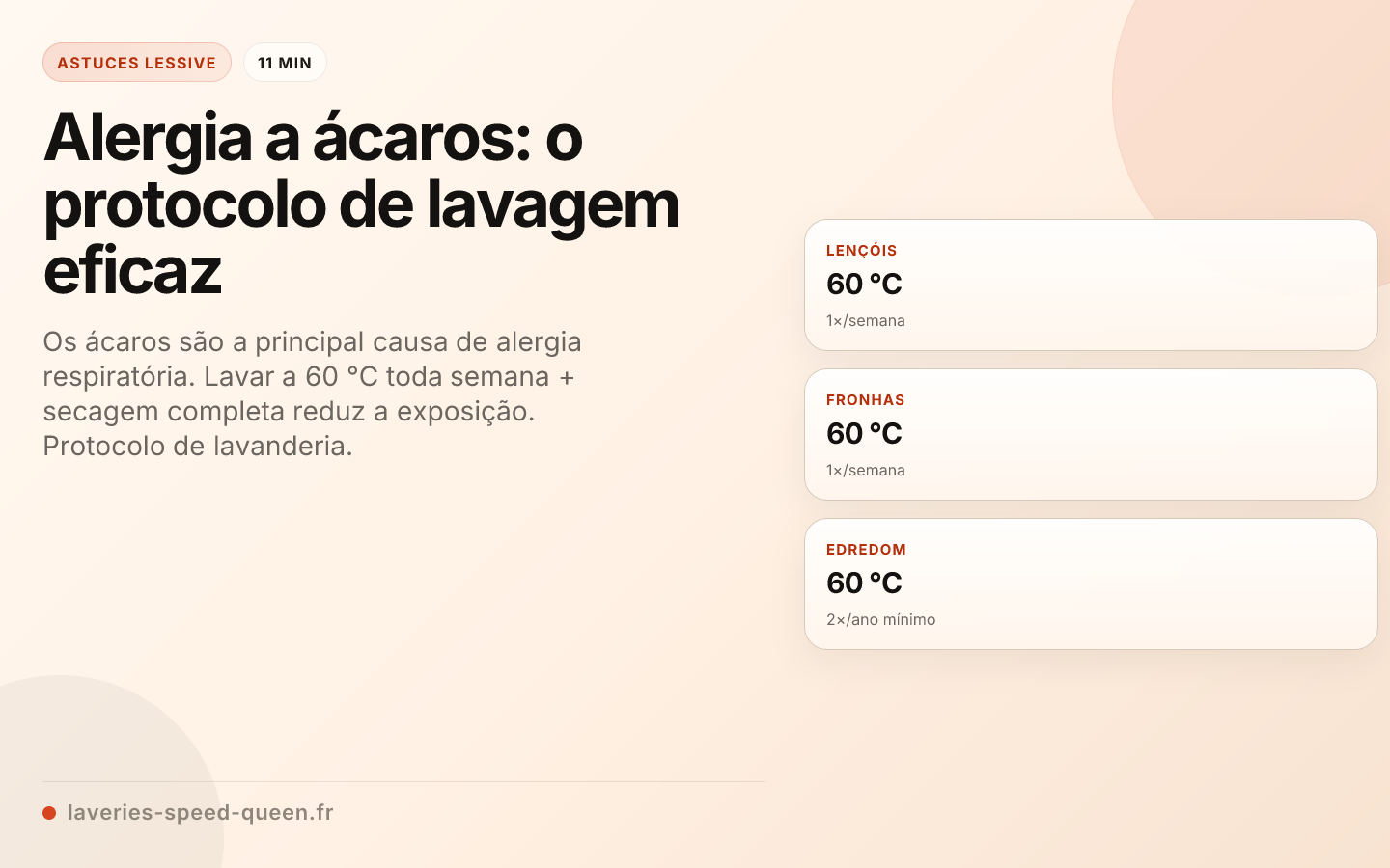 Alergia a ácaros: o protocolo de lavagem eficaz