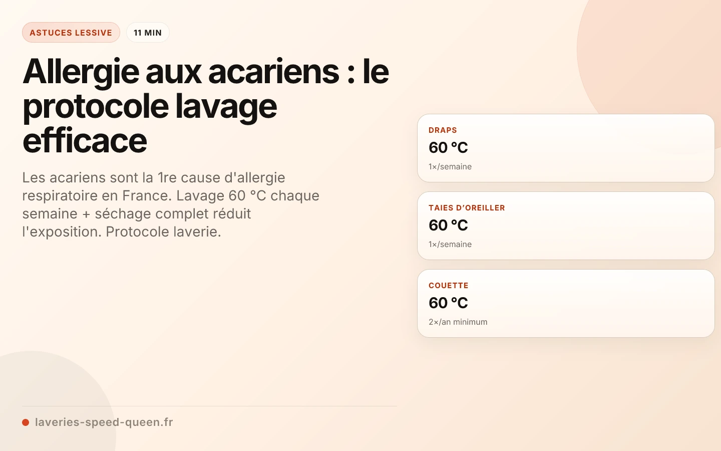 Allergie aux acariens : le protocole lavage efficace