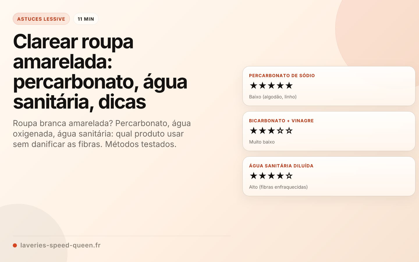 Clarear roupa amarelada: percarbonato, água sanitária, dicas