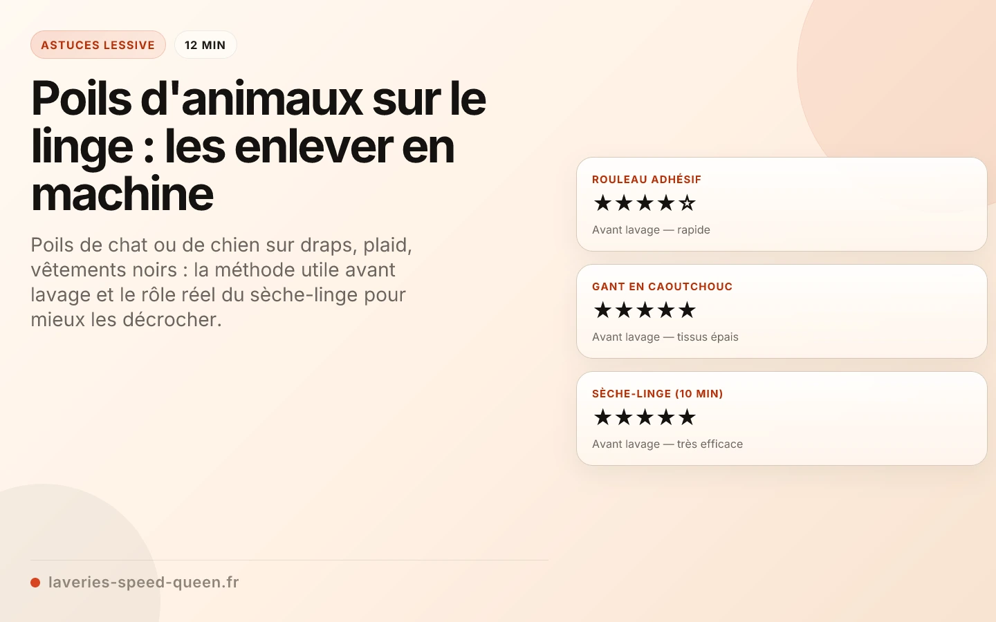 Poils d'animaux sur le linge : les enlever en machine