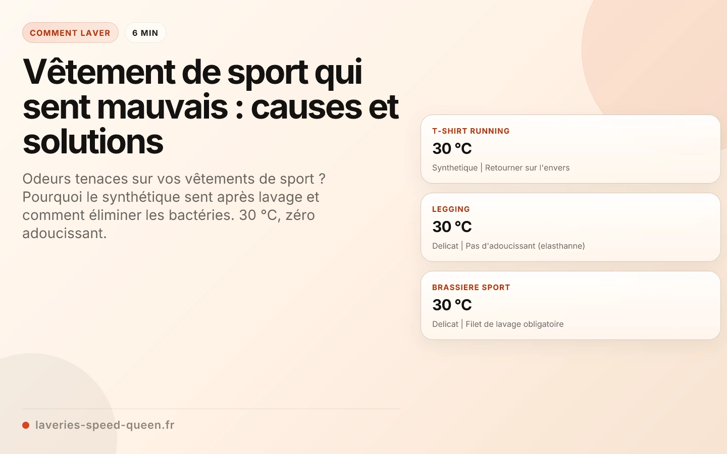 Vêtement de sport qui sent mauvais : causes et solutions