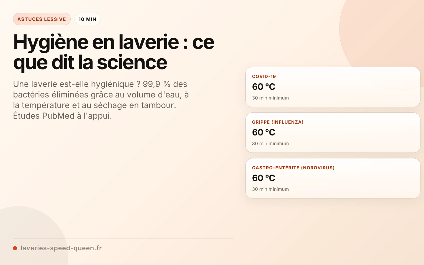Hygiène en laverie : ce que dit la science