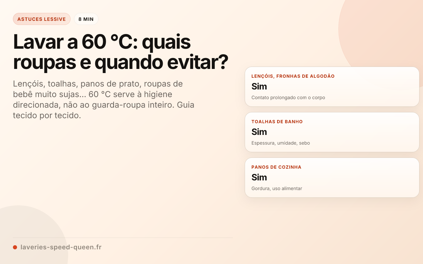 Lavar a 60 °C: quais roupas e quando evitar?