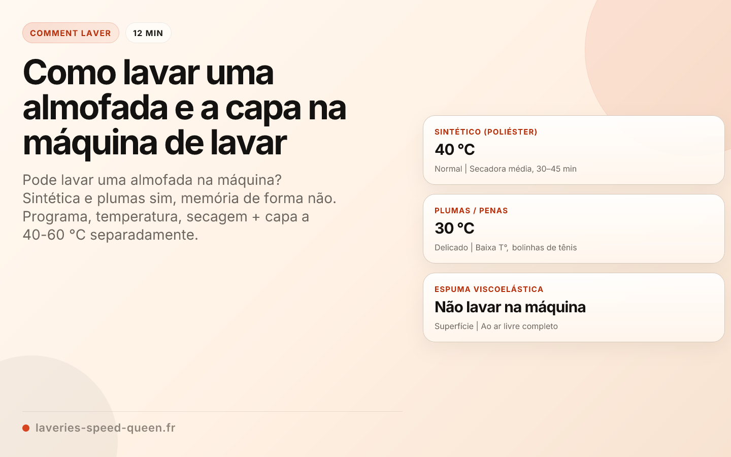 Como lavar uma almofada e a capa na máquina de lavar