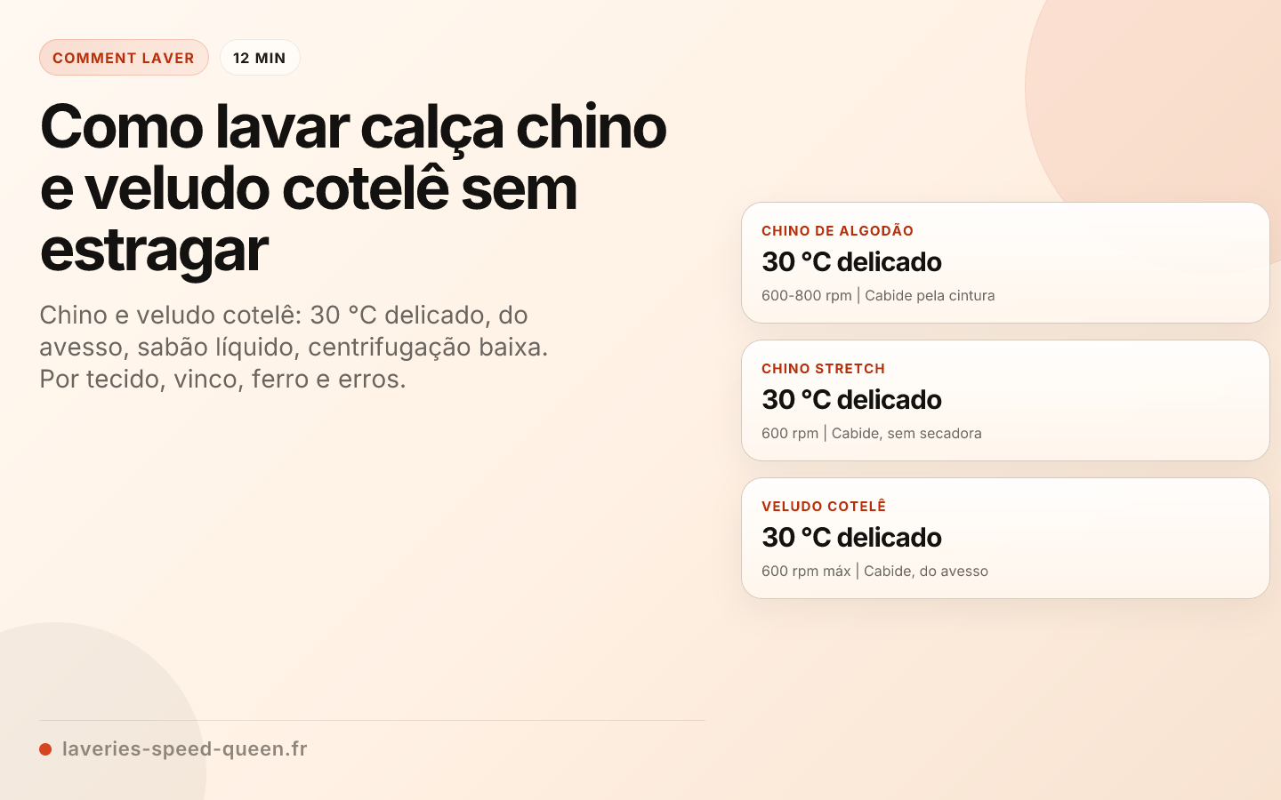 Como lavar calça chino e veludo cotelê sem estragar