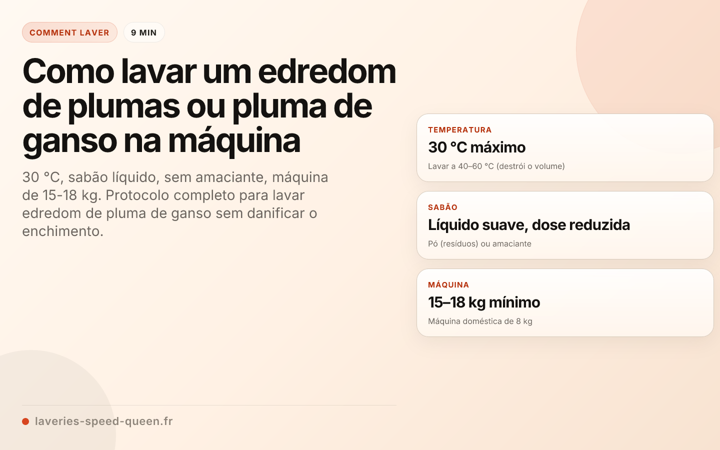 Como lavar um edredom de plumas ou pluma de ganso na máquina