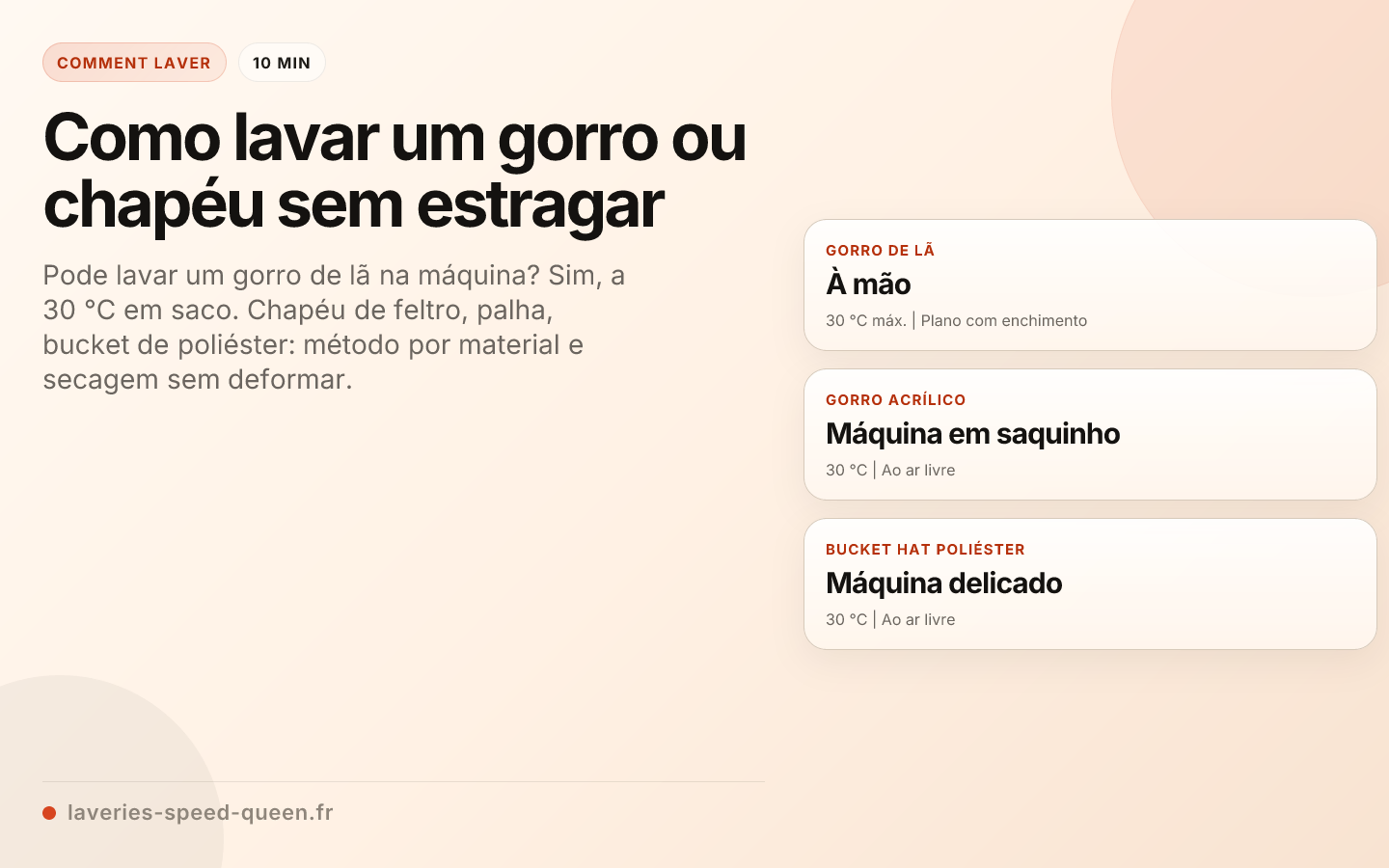 Como lavar um gorro ou chapéu sem estragar