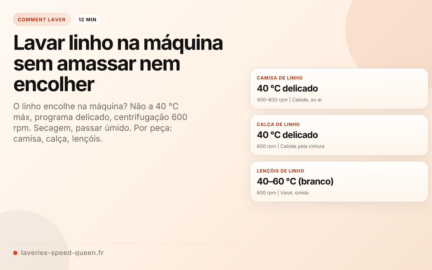 Lavar linho na máquina sem amassar nem encolher