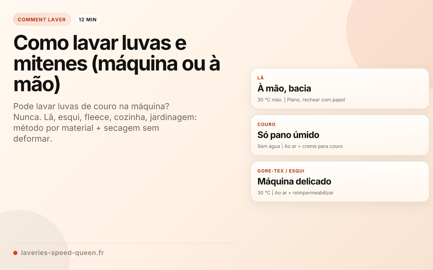 Como lavar luvas e mitenes (máquina ou à mão)