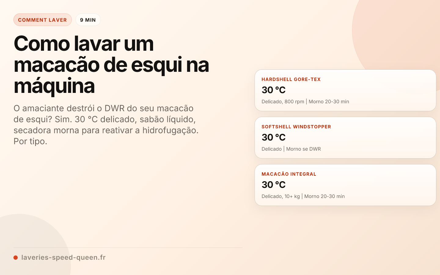 Como lavar um macacão de esqui na máquina