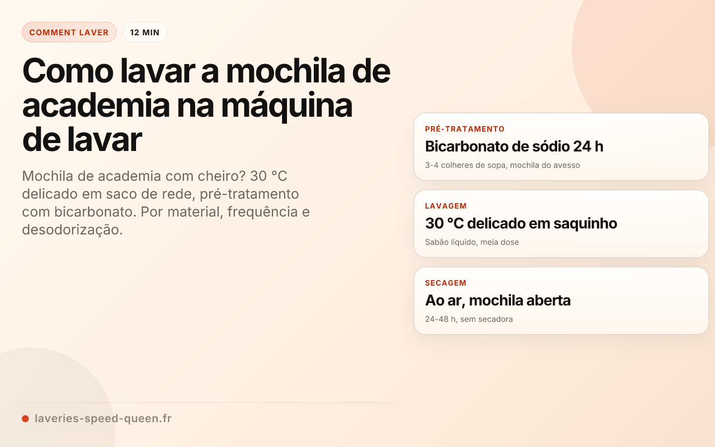 Como lavar a mochila de academia na máquina de lavar