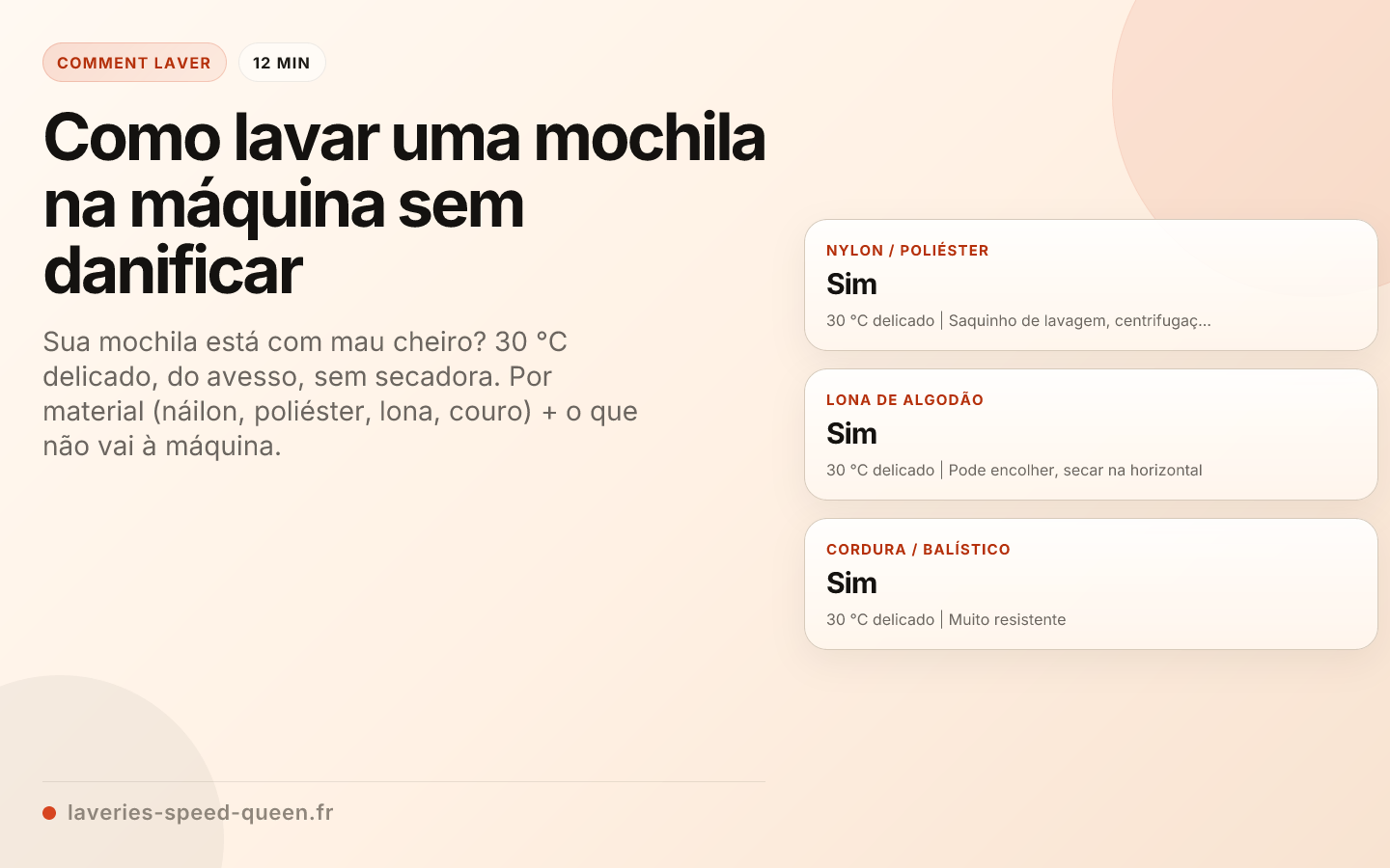 Como lavar uma mochila na máquina sem danificar