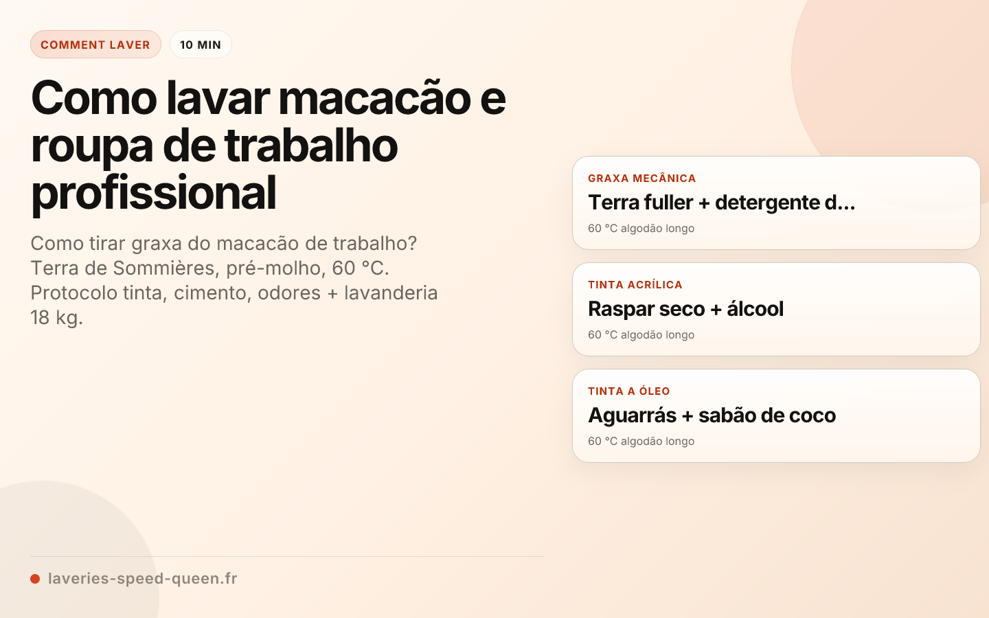 Como lavar macacão e roupa de trabalho profissional