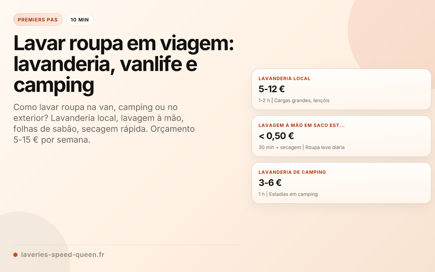 Lavar roupa em viagem: lavanderia, vanlife e camping