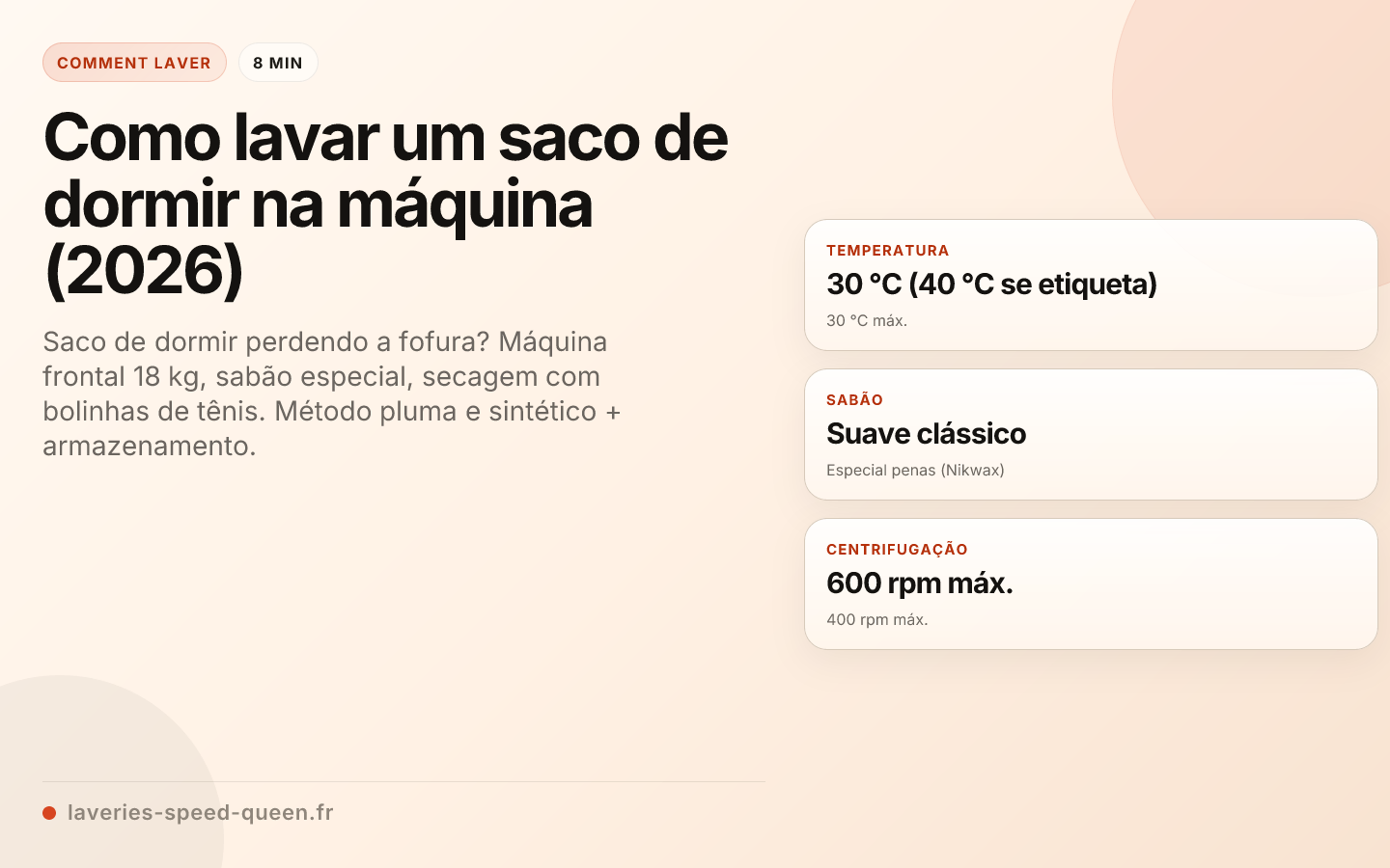 Como lavar um saco de dormir na máquina (2026)