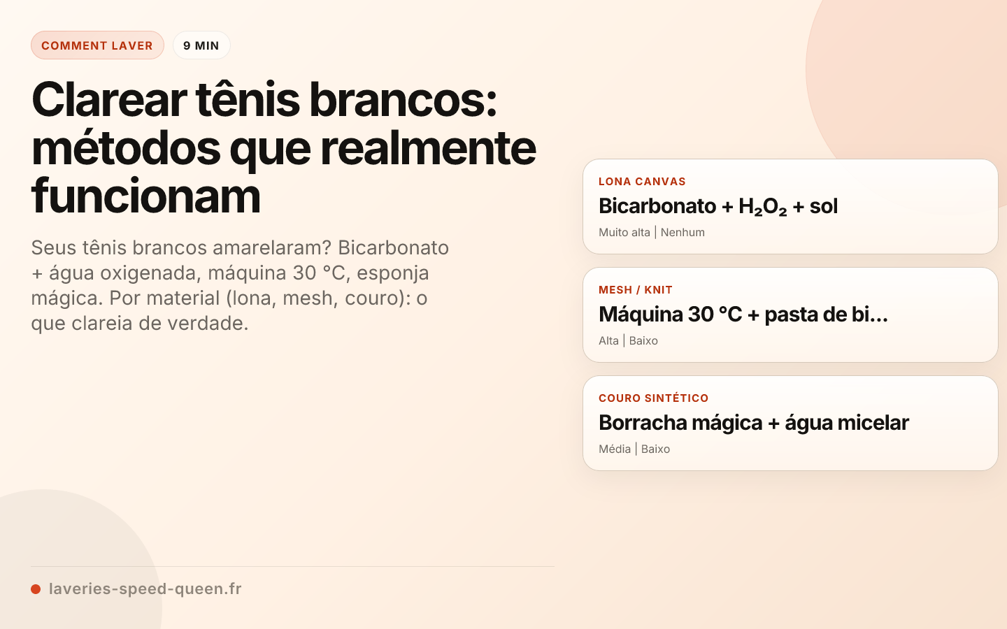 Clarear tênis brancos: métodos que realmente funcionam
