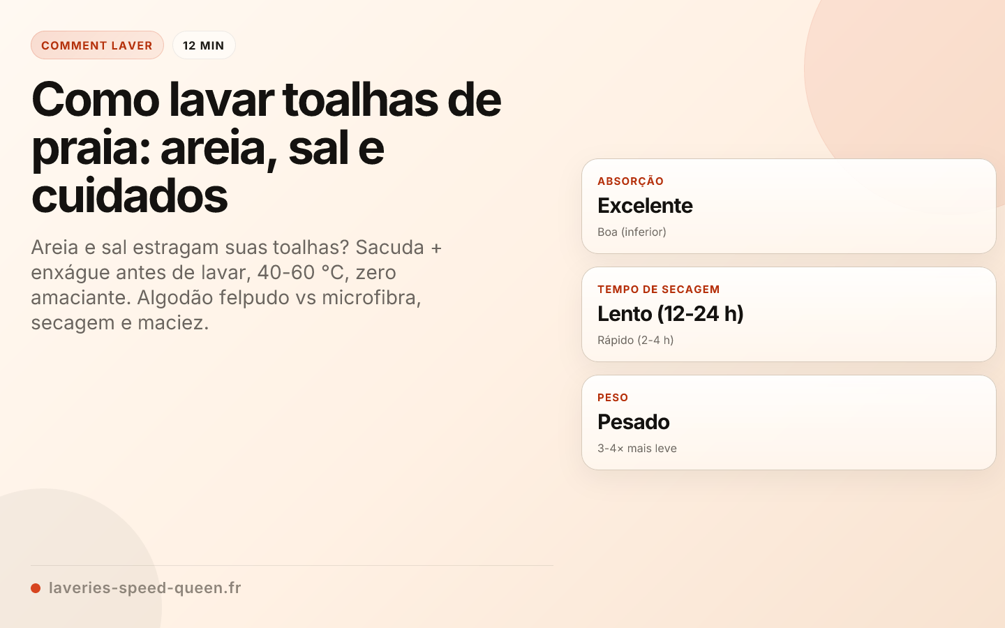 Como lavar toalhas de praia: areia, sal e cuidados