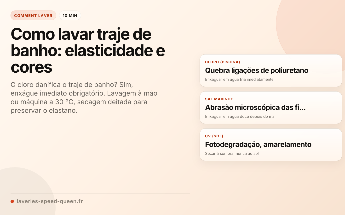 Como lavar traje de banho: elasticidade e cores