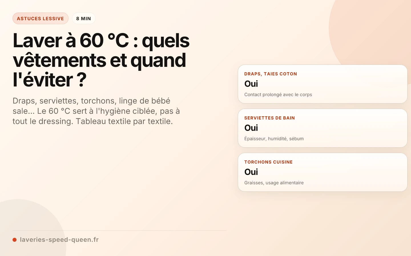 Laver à 60 °C : quels vêtements et quand l'éviter ?