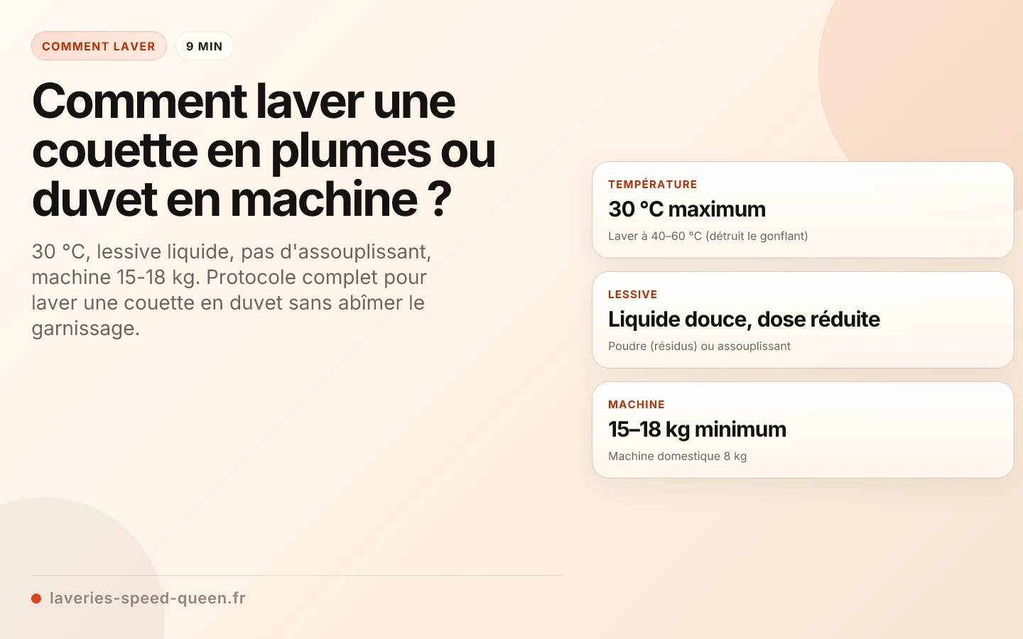 Comment laver une couette en plumes ou duvet en machine ?