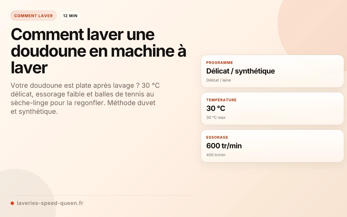 Comment laver une doudoune en machine à laver