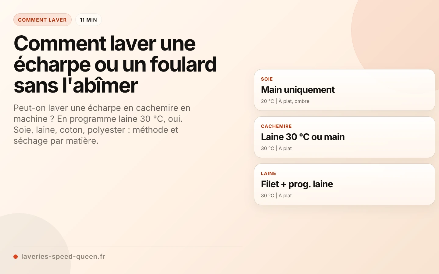 Comment laver une écharpe ou un foulard sans l'abîmer