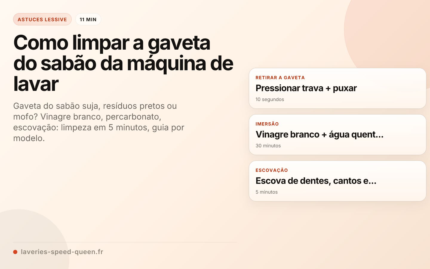 Como limpar a gaveta do sabão da máquina de lavar