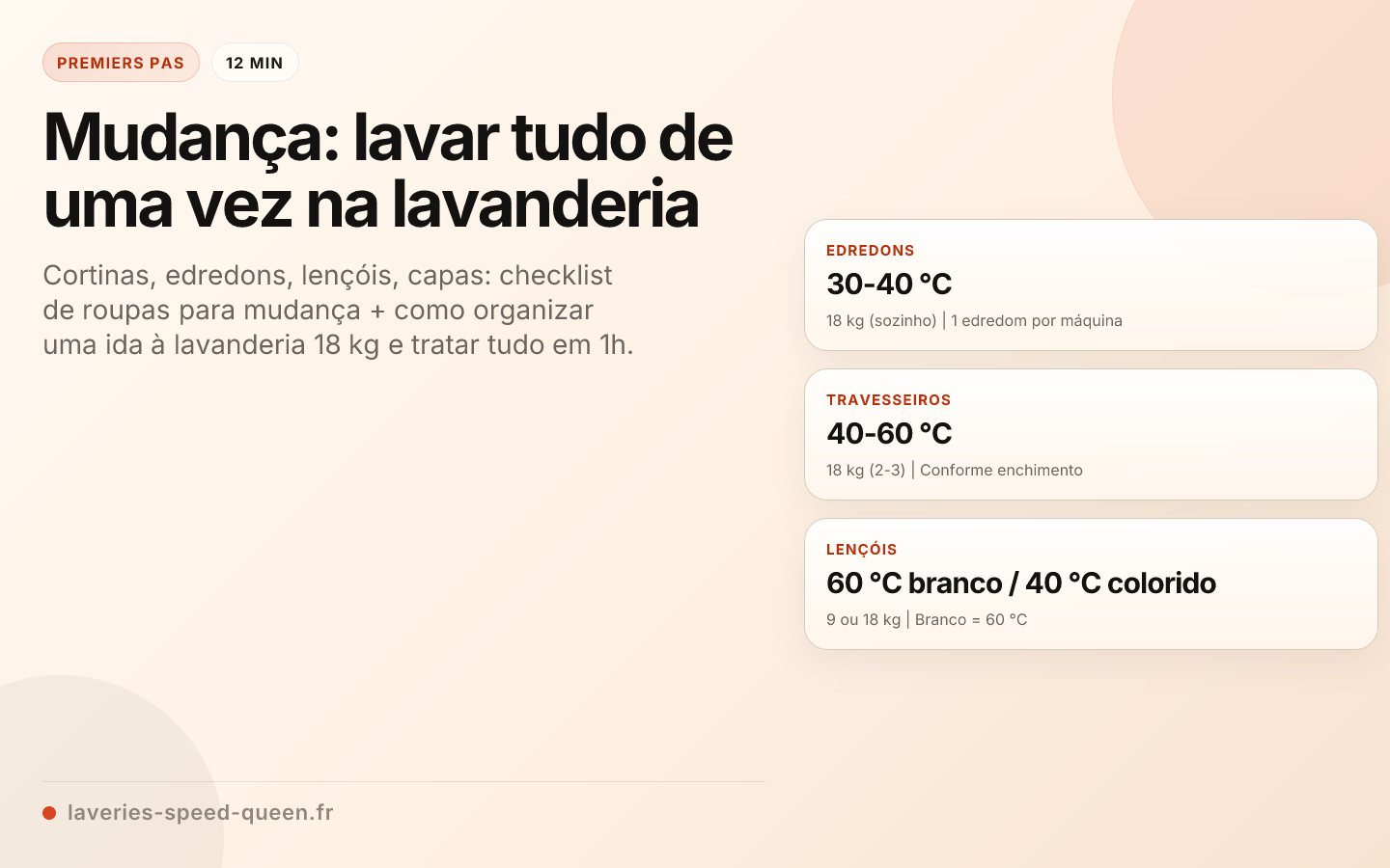 Mudança: lavar tudo de uma vez na lavanderia