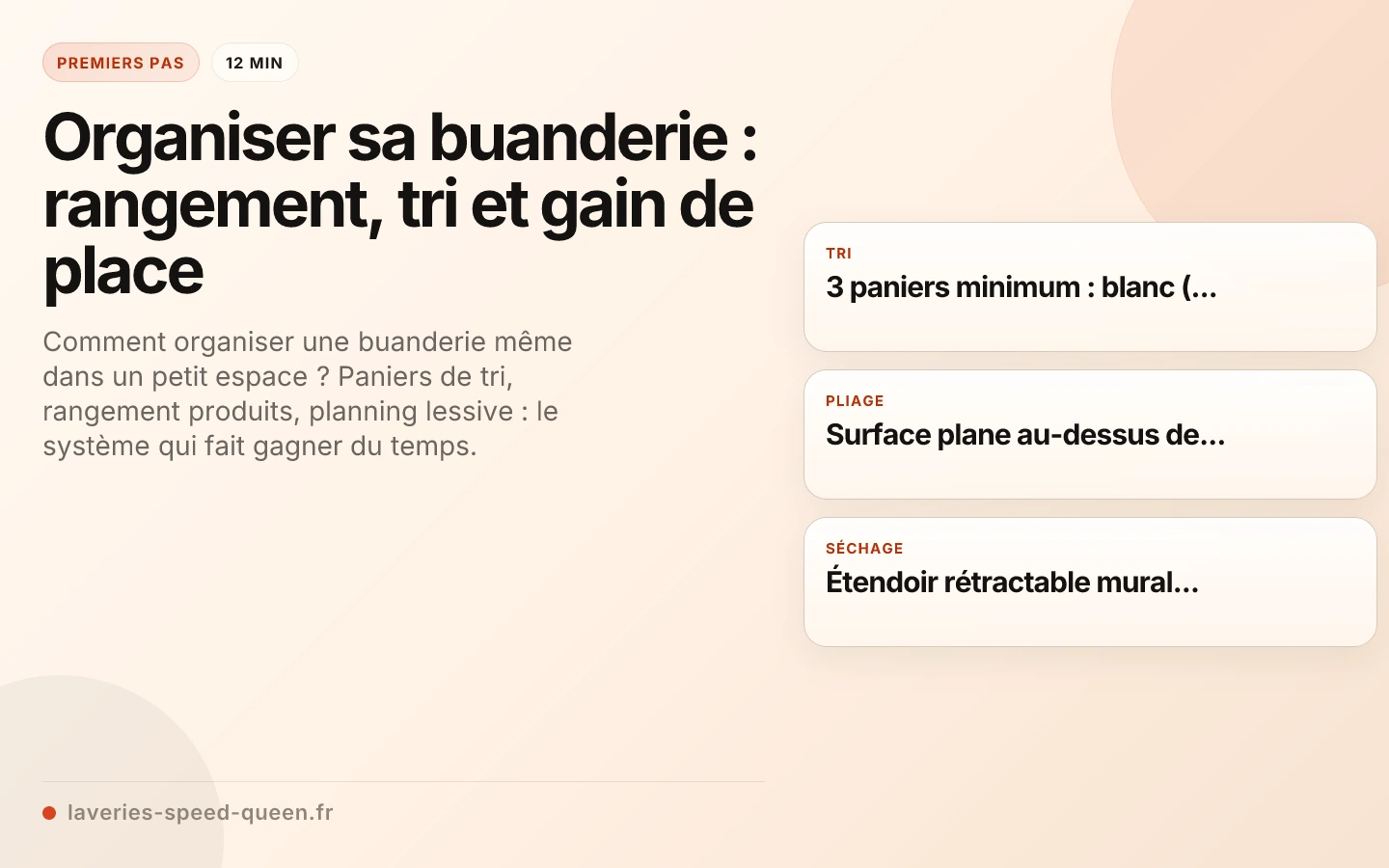 Organiser sa buanderie : rangement, tri et gain de place