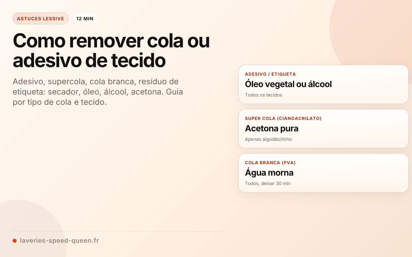 Como remover cola ou adesivo de tecido