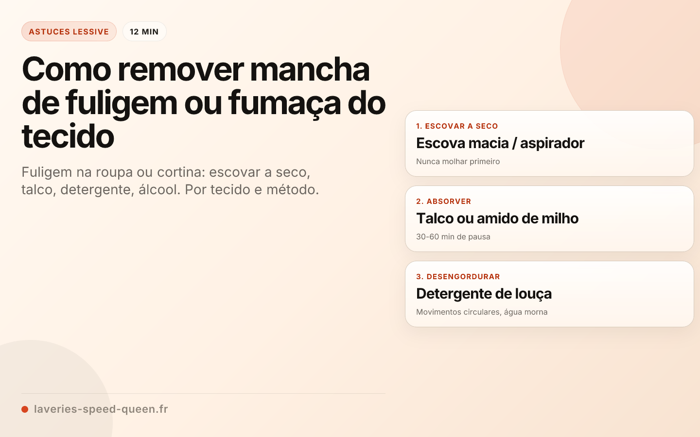 Como remover mancha de fuligem ou fumaça do tecido