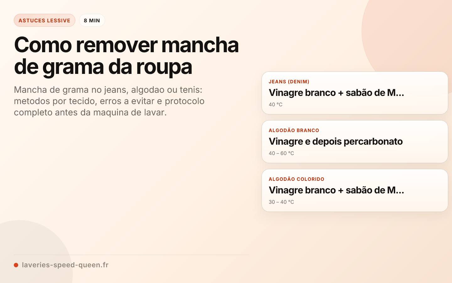 Como remover mancha de grama da roupa