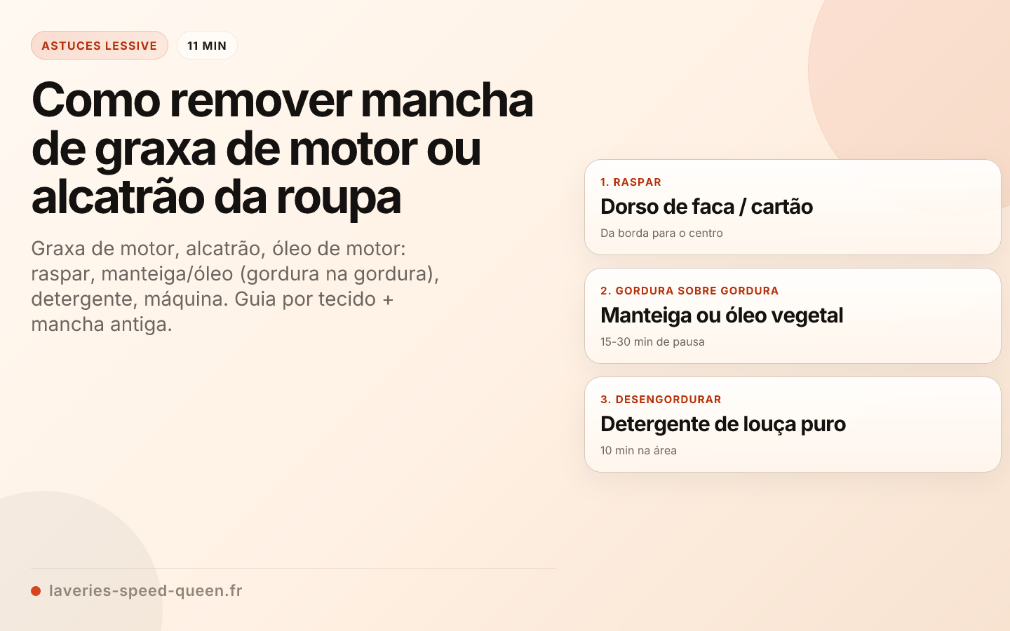 Como remover mancha de graxa de motor ou alcatrão da roupa