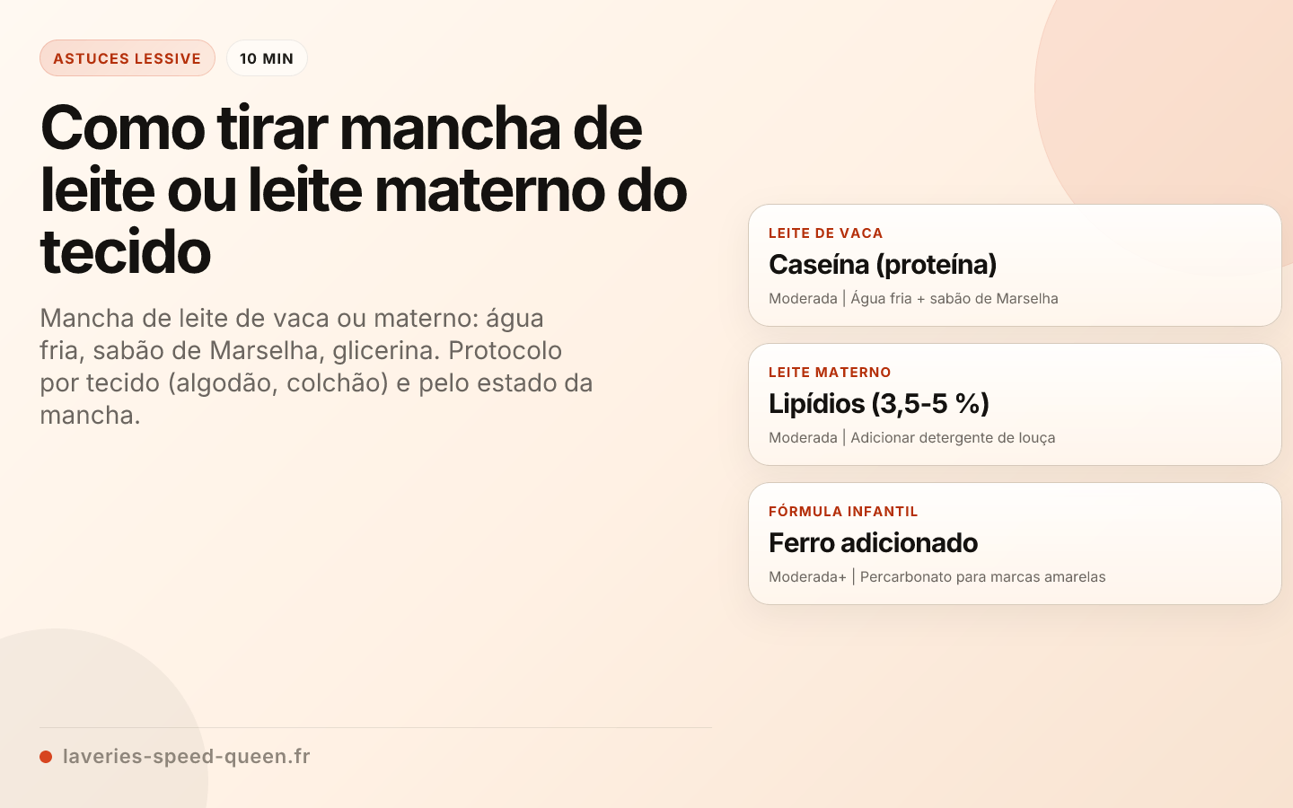 Como tirar mancha de leite ou leite materno do tecido