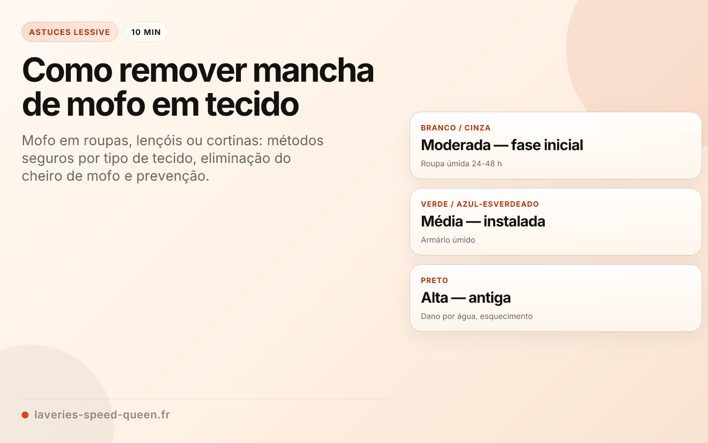 Como remover mancha de mofo em tecido