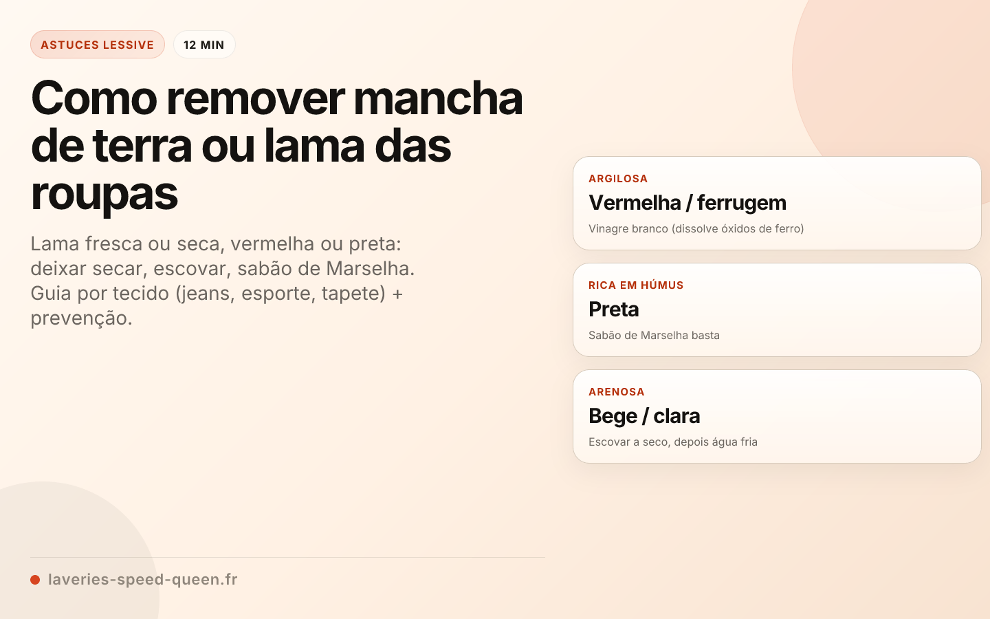 Como remover mancha de terra ou lama das roupas